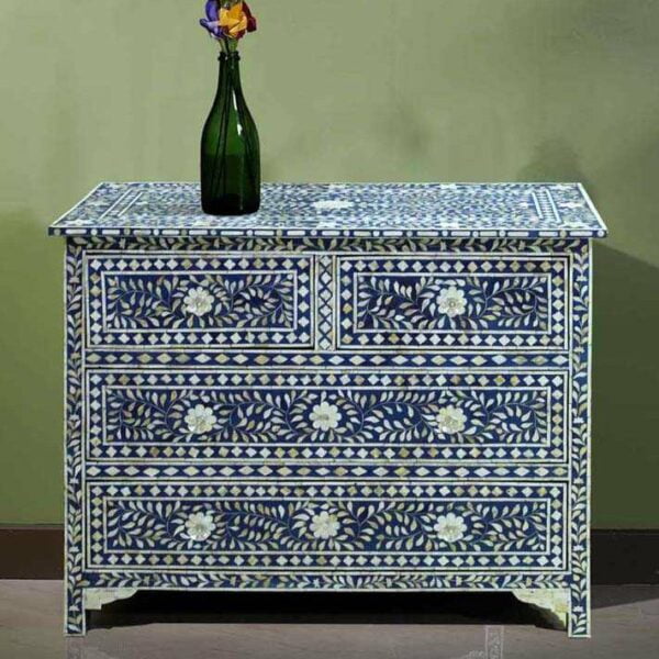 Mother of Pearl Chest of Drawers - Blue